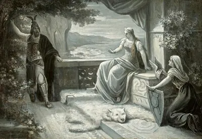 Odin and Frigga by Фердинанд Лике — digital art print download