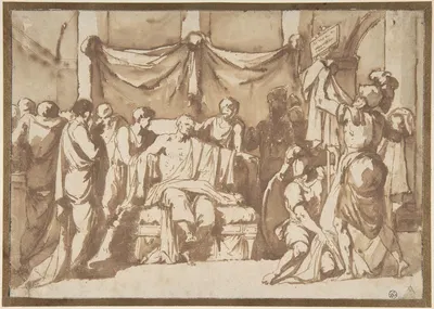 The Death of Seneca by Жан-Франсуа-Пьер Пейрон — digital art print download