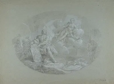 Venus in the Forge of Vulcan (Aeneid VIII; 370 ff) by Стефано Поцци, 1699–1768 — digital art print download