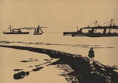 Marine by Wilhelm Laage, 1907 — digital art print download