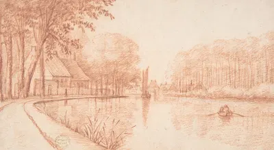 River Scene by Abraham Rutgers — digital art print download