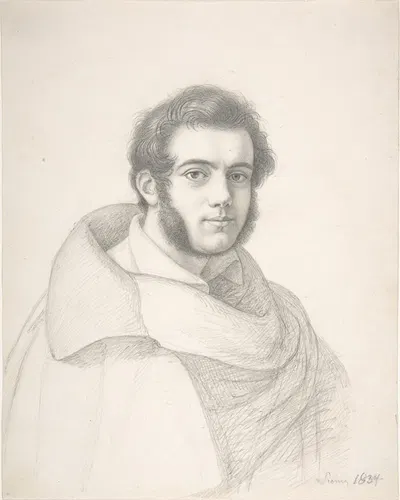Portrait of a Young Man by Адольф Зенфф, 1834 — digital art print download