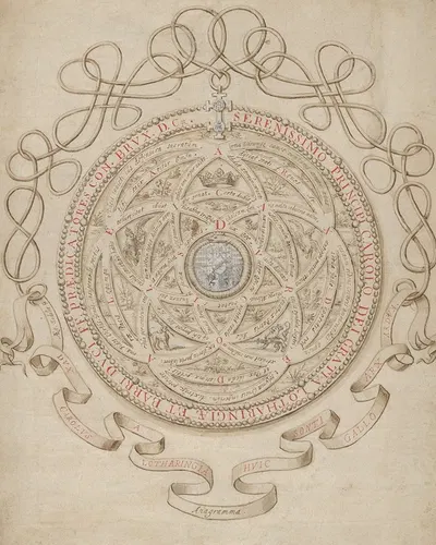 Anagram in Honor of Charles III, Duke of Lorraine and Bar by Aegidius Sadeler II — digital art print download