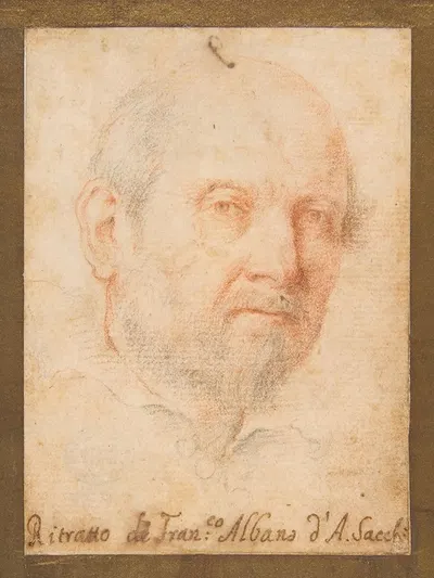 Portrait of a Man; Francesco Albani by Andrea Sacchi, 1599–1661 — digital art print download