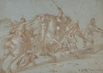 Classical Battle Scene by Bartholomaeus Spranger — digital art print download