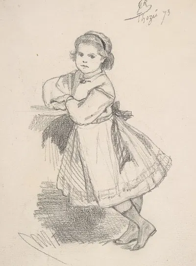 Little girl by Félicien Rops — digital art print download