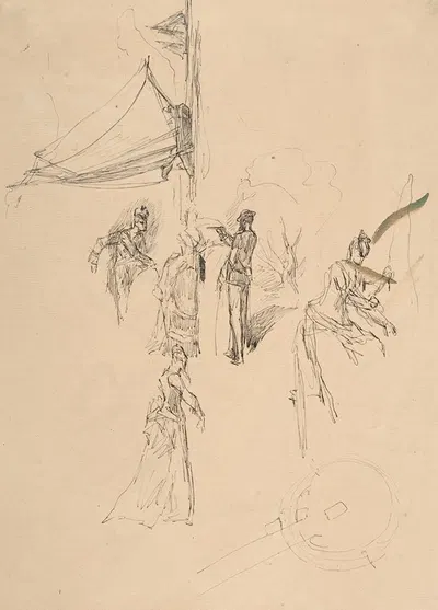 Figure study by Félicien Rops — digital art print download