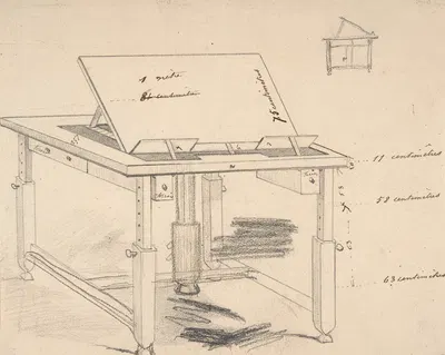 Project for a work table by Félicien Rops — digital art print download