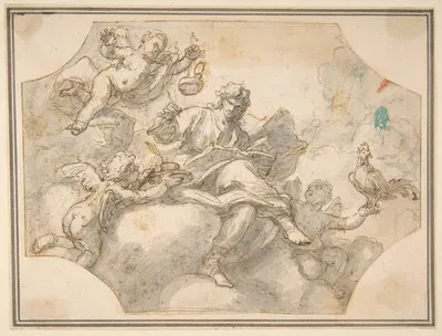 Allegorical Figure of Study by Франческо Солимена, 1657–1747 — digital art print download