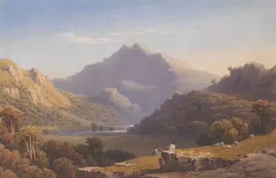 Сноудон с Ллин Нантлле, Северный Уэльс by Джордж Феннелл Робсон, 1832 — digital art print download