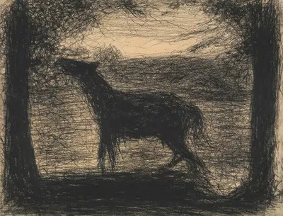 Foal (Le Poulain) [also called 'The Colt'] by Жорж Сёра — digital art print download