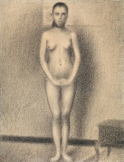 Study for 'Poseuses' by Жорж Сёра — digital art print download