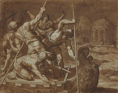 The Abduction of Helen by Giuseppe Salviati — digital art print download