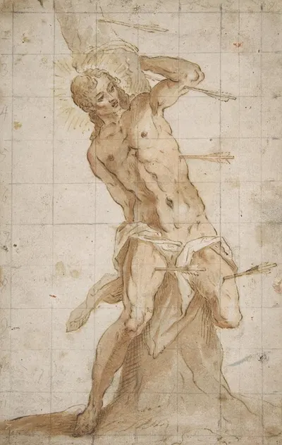 Saint Sebastian by Hans Friedrich Schorer — digital art print download