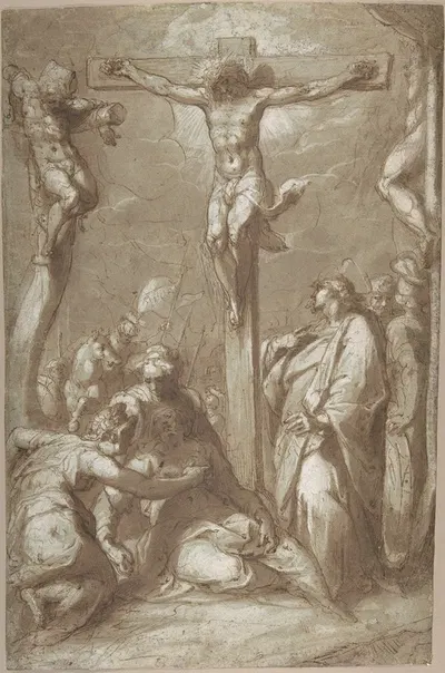 The Crucifixion of Christ by Hans Speckaert — digital art print download