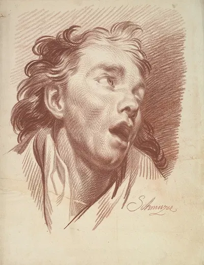 Head of a Youth with Open Mouth by Jakob Matthias Schmutzer, 1765–1810 — digital art print download