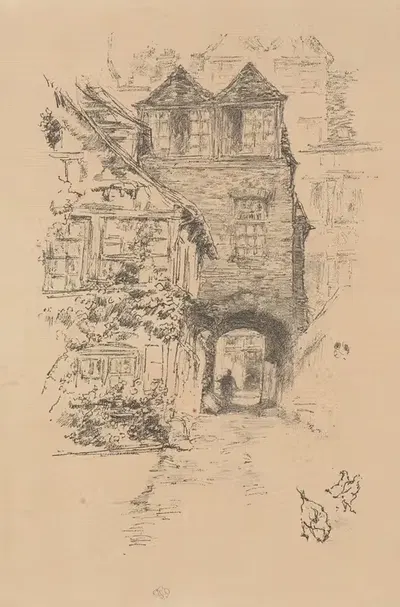The Priest’s House—Rouen by James Abbott McNeill Whistler — digital art print download