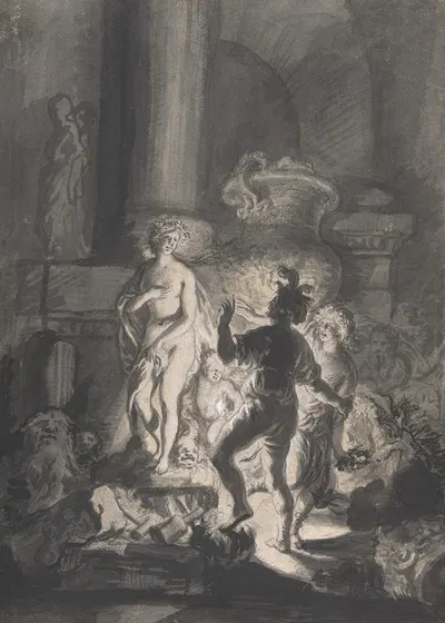 Pygmalion by Joachim Von Sandrart, 1662 — digital art print download