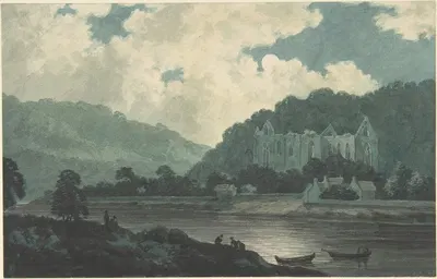 Tintern Abbey by Moonlight by Джон Уорик Смит — digital art print download
