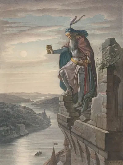 Illustration for Goethe by Леопольд Шульц, 1842 — digital art print download