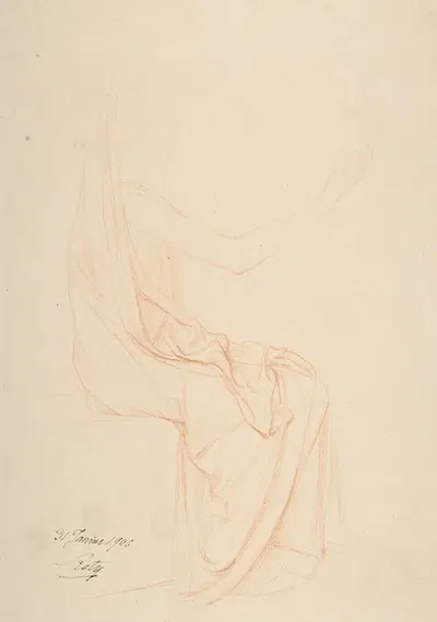 Study of Drapery by Louis-Oscar Roty, 1906 — digital art print download