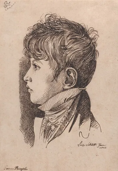 Portrait of Giovanni Ricasoli, aged 5 by Luigi Sabatelli, 1808 — digital art print download
