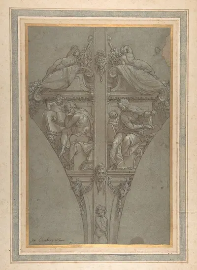 Study for the Decoration of a Vault by Orazio Samacchini — digital art print download