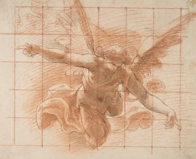 Flying Angel by Cristoforo Roncalli, 1553–1626 — digital art print download