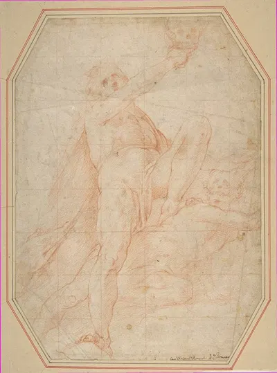 Two Nudes Seen from Below by Cristoforo Roncalli — digital art print download