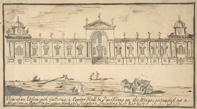 Design for a Museum or Repository by Stephen Riou, 1758 — digital art print download