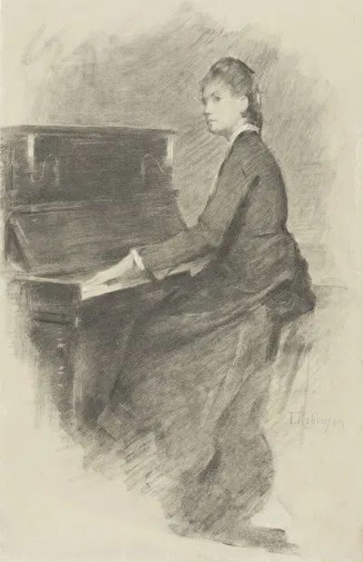 At the Piano by Теодор Робинсон — digital art print download