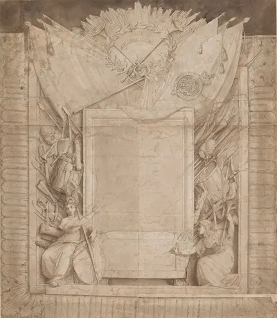 Design for a Memorial for Sir William Myers by Томас Стотард, 1811 — digital art print download