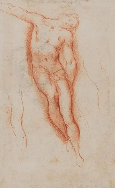 Study for the Figure of Christ in a Deposition by Ventura Salimbeni — digital art print download