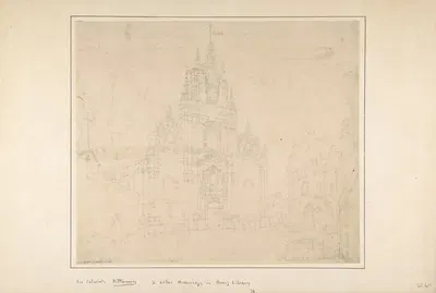 Church Facade (after the French) by Уильям Фром Смоллвуд — digital art print download
