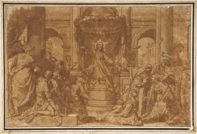 Christ Preaching by After Federico Zuccaro — digital art print download