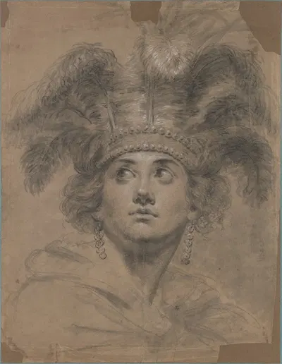 Head of a Woman by Antoine Vestier — digital art print download