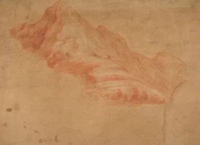 Landscape with Mountains by Танцио да Варалло — digital art print download