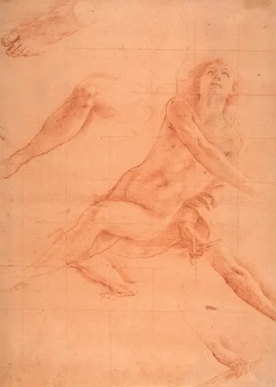 Studies for an Angel in Glory by Танцио да Варалло, 1575–1633 — digital art print download