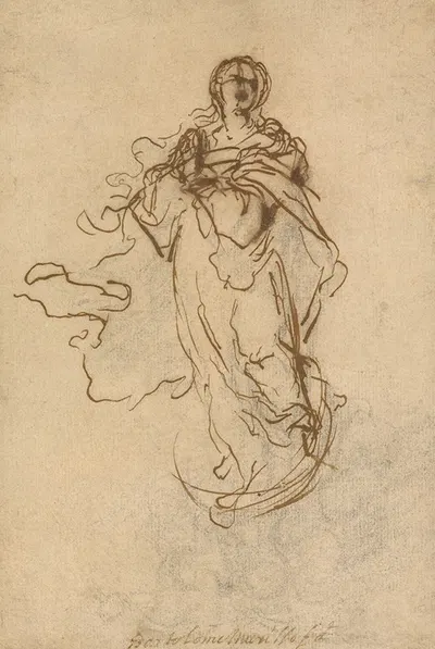 The Immaculate Conception by Bartolomé Estebán Murillo, 1675–1680 — digital art print download