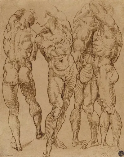 Nude Studies by Бартоломео Пассаротти, 1570–1580 — digital art print download