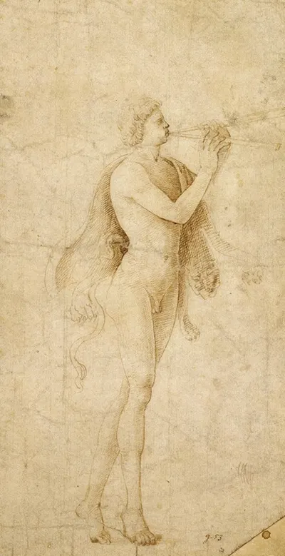 A Satyr Playing an Aulos by Бернардо Парентино, 1480–1490 — digital art print download