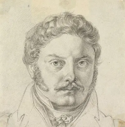 Portrait of Peder Hjort by Carl Barth, 1818–1819 — digital art print download