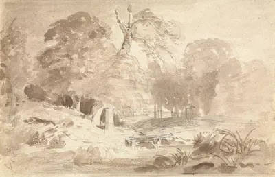 Rural Landscape in the Mark Brandenburg by Carl Blechen, 1831–1838 — digital art print download