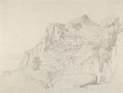 View of Capri by Карл Вагнер, 1823 — digital art print download