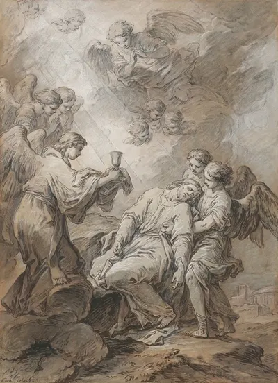 The Agony in the Garden by Charles-André van Loo, 1760 — digital art print download