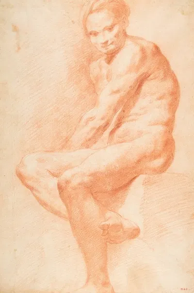 Life Drawing by Charles-André van Loo — digital art print download