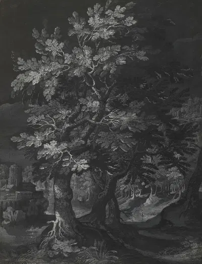 Forest Scene by Круг Гиллиса ван Конниксло, 1595–1610 — digital art print download
