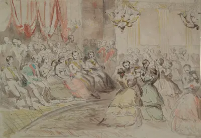 A State Ball, Presumably with Napoleon III by Constantin Guys — digital art print download
