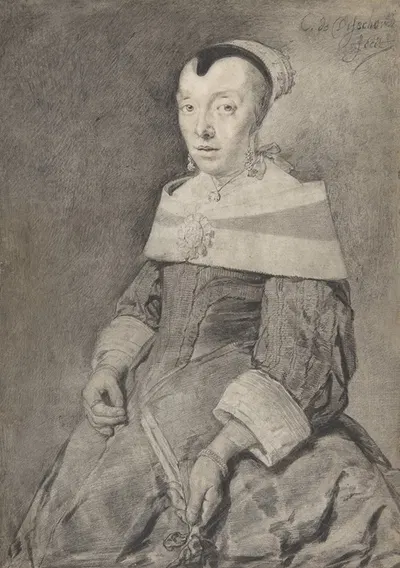 Portrait of a Lady by Cornelis Visscher — digital art print download