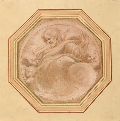 Christ in Glory by Корреджо, 1520–1523 — digital art print download